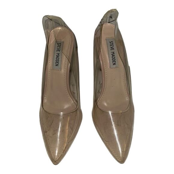 Steve Madden Vegas Clear Heeled Shoes 7.5 - Picture 4 of 6